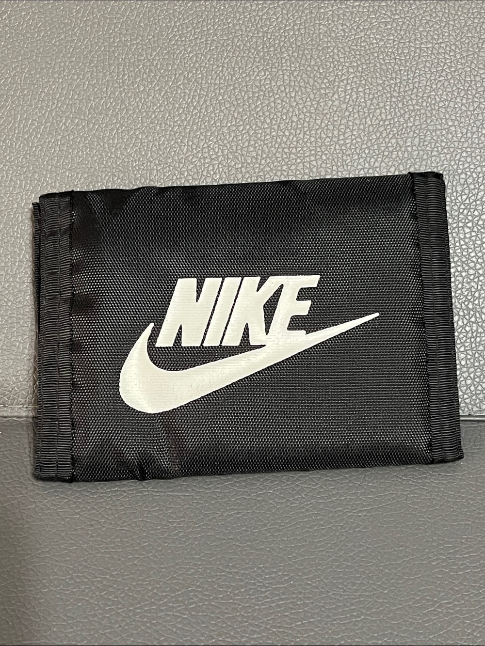 Nike Black Bifold wallet with Velcro closure